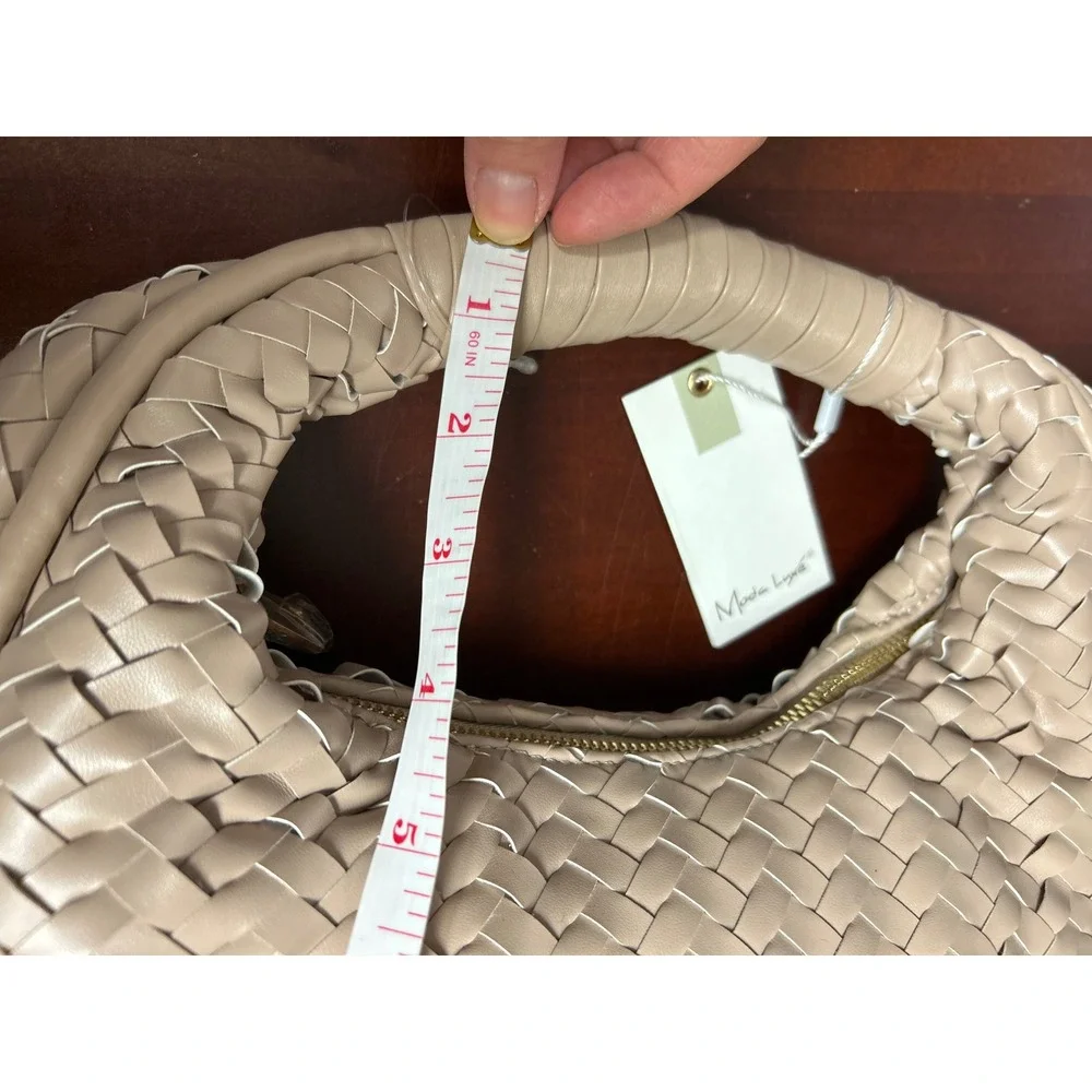 Moda Luxe Cassidy Woven Hobo Bag Natural Tan 29882ML New